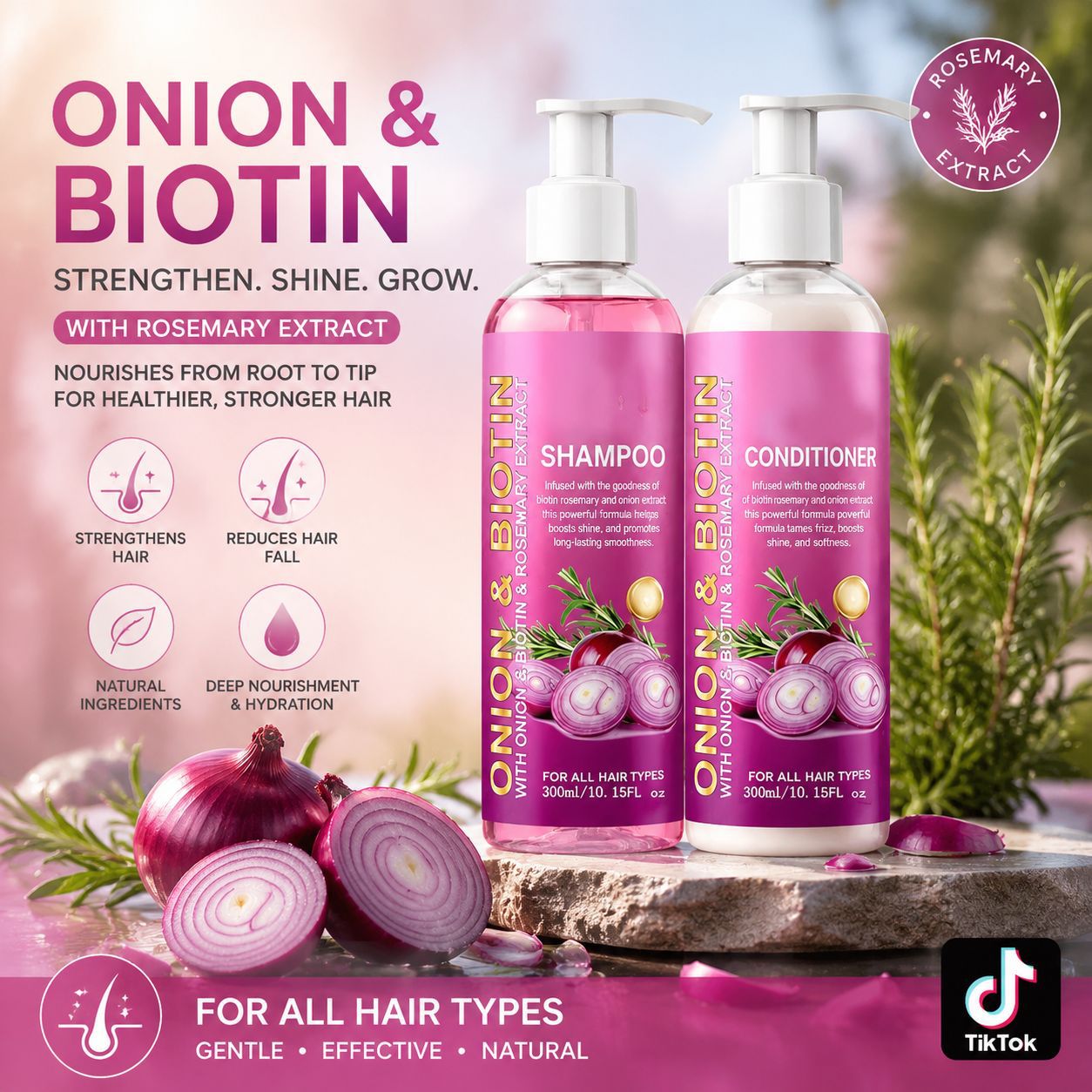 Hair Care Conditioner - 300ml Soğan Biotin Şampuan ve Saç