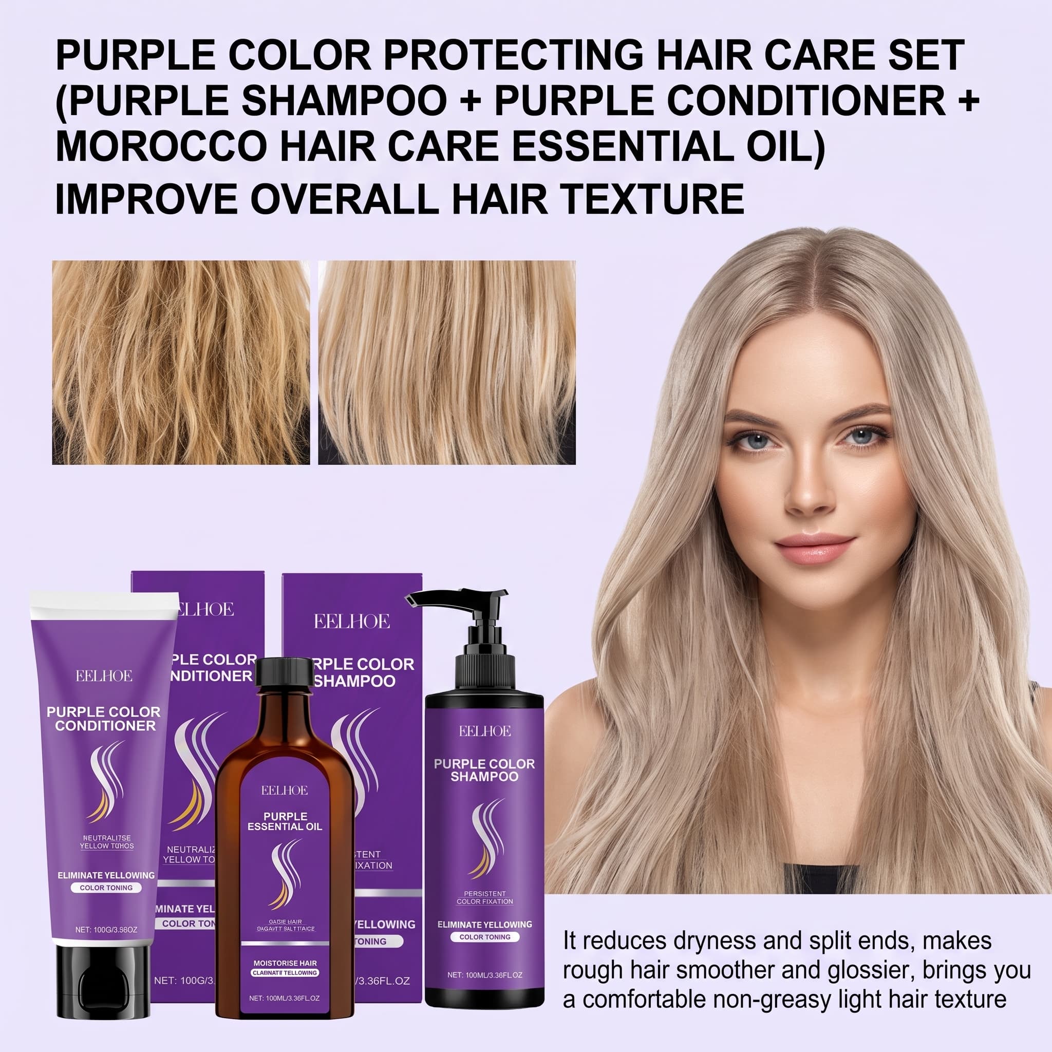 Mor Şampuan Seti, Saç Kremi, S - Hair Care Conditioner incelemesi ve fiyatı